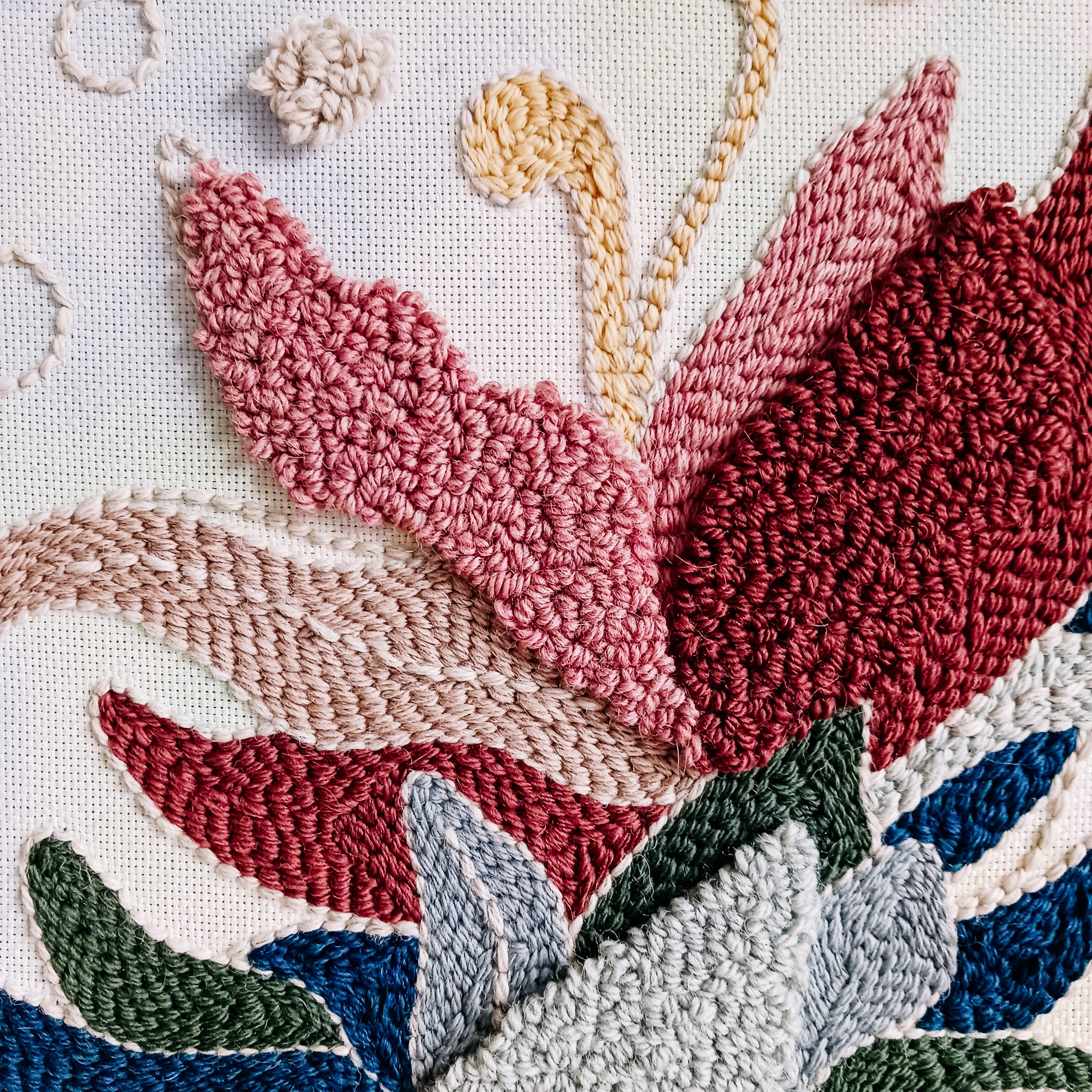 Obraz punch needle "Akwarela" - obrazek 4