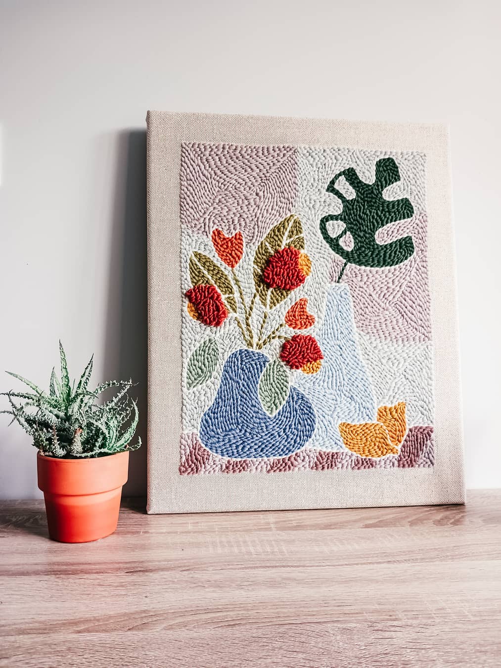 Obraz tekstylny "Dwa wazony" - obrazek 2