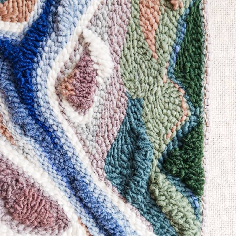 Obraz punch needle "Rzeka" - obrazek 4