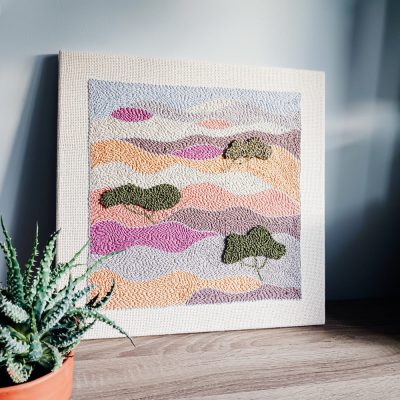 Obraz punch needle "Kraina łagodności"