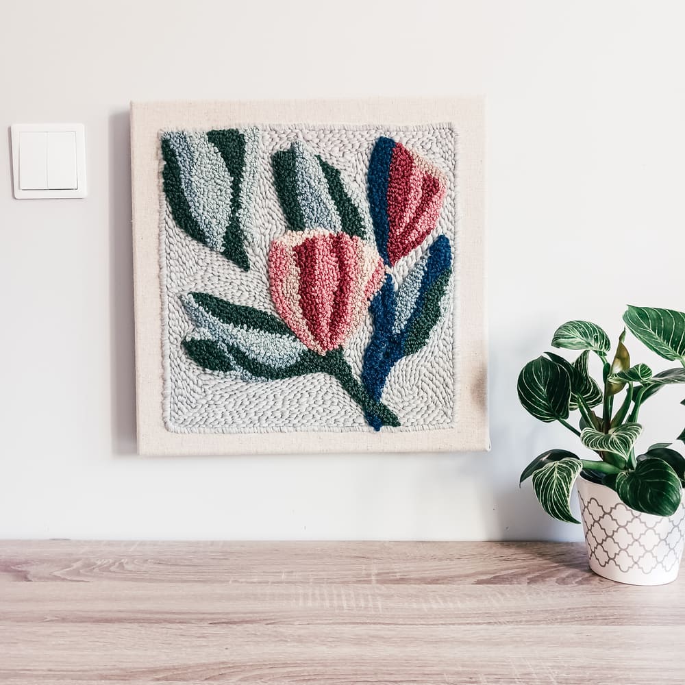 Obraz punch needle "Magnolie"